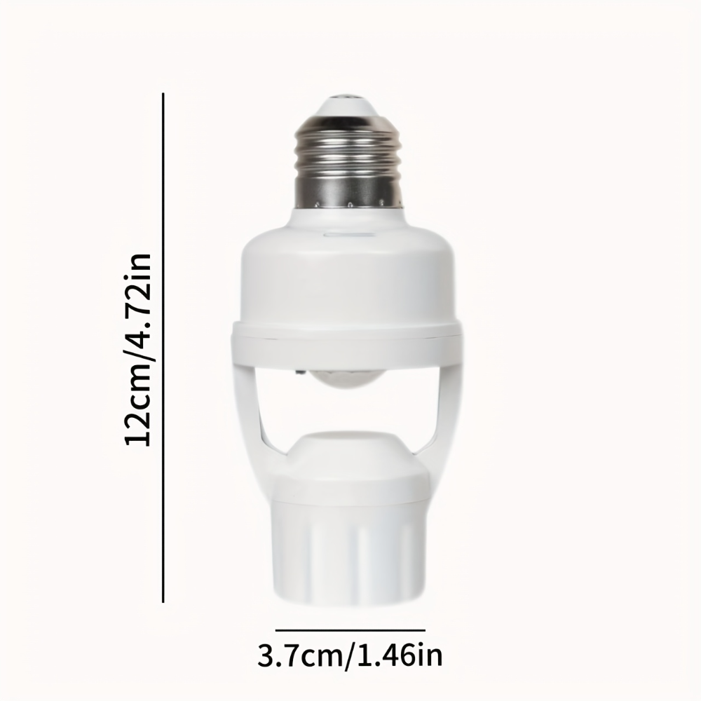 Infrared Motion Sensor Lamp Holder – 360° Smart Light Socket with Automatic On/Off Detection